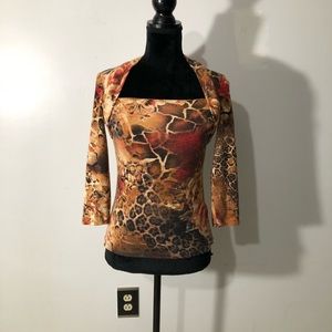 Cache animal and floral print